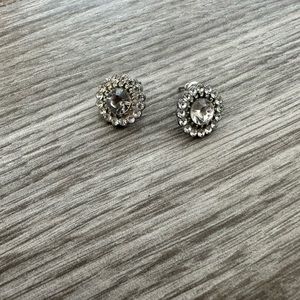 🔥3 for $5 Circular Rhinestone Post Earrings Statement Studs